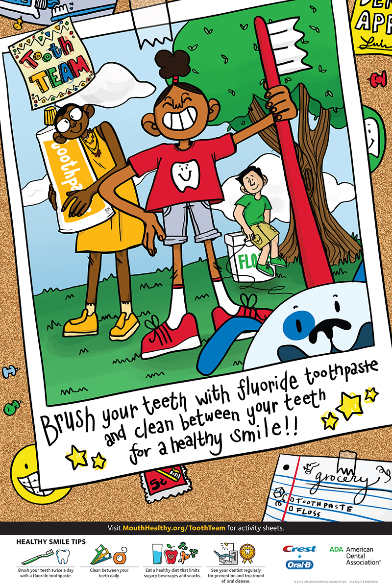 children's dental health month flyer