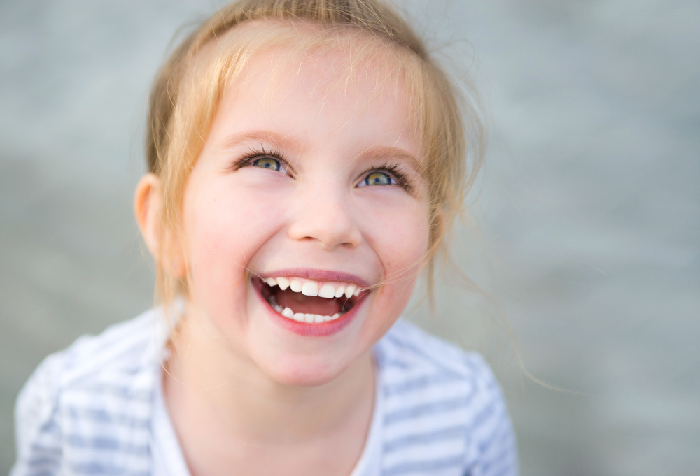 Portrait of a beautiful liitle girl close-up